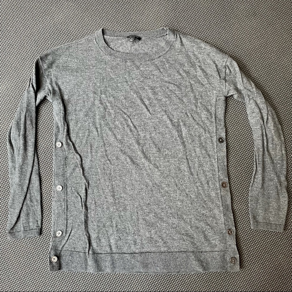Talbots Lambswool Side Button Sweater